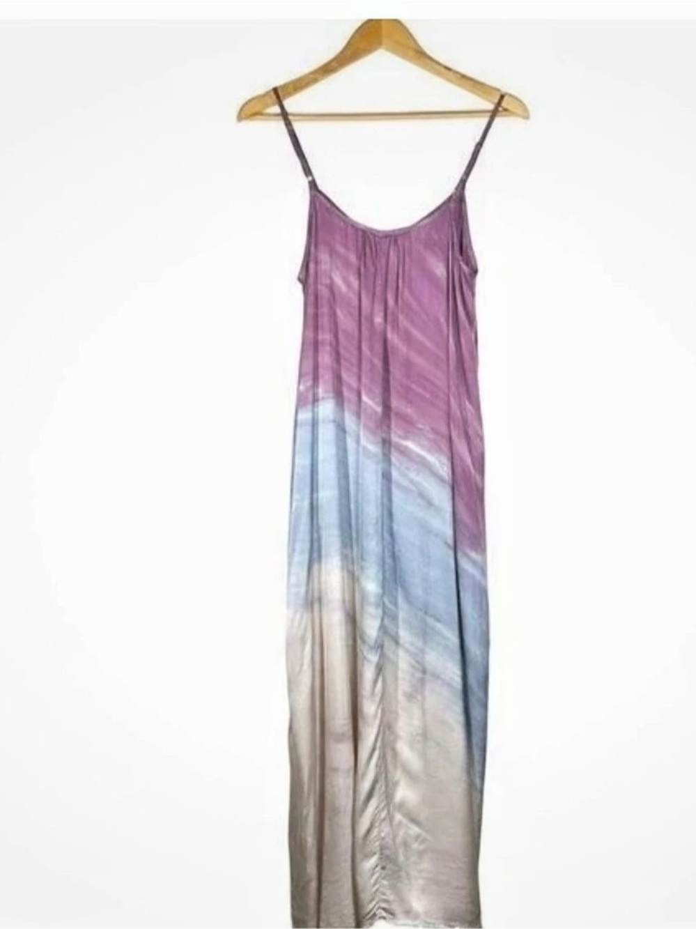 Nation LTD Lila Tie-Dye Maxi Dress in Purple, Blue & Cream NWT